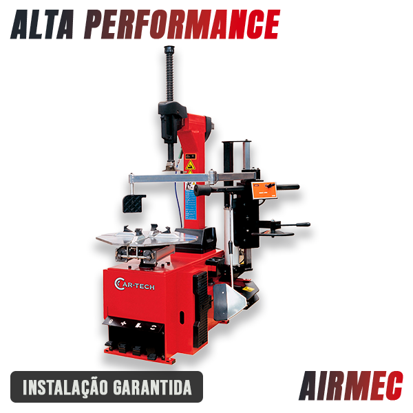 Desmontadora de rodas cor vermelha