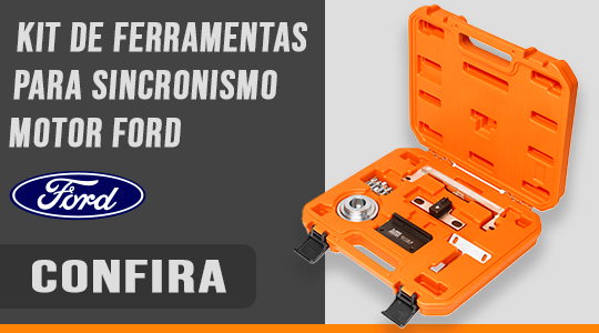 imagem de uma maleta contendo ferramentas especiais para colocar em sincronismo motores da marca ford 3 cilindros